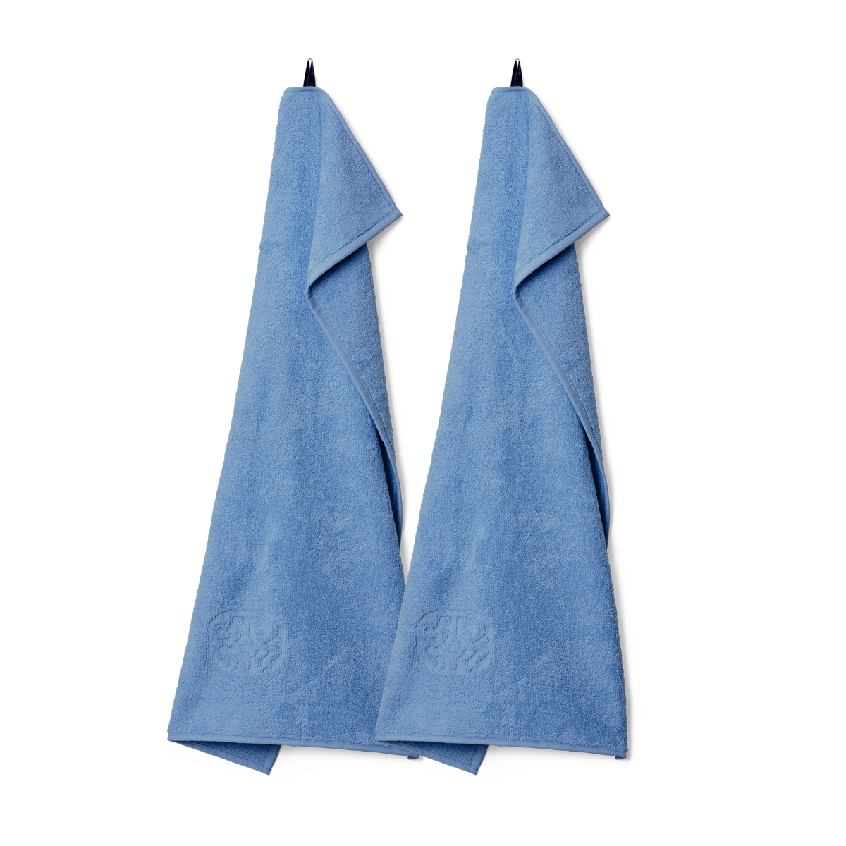 2 Guest Towels, Bright Blue