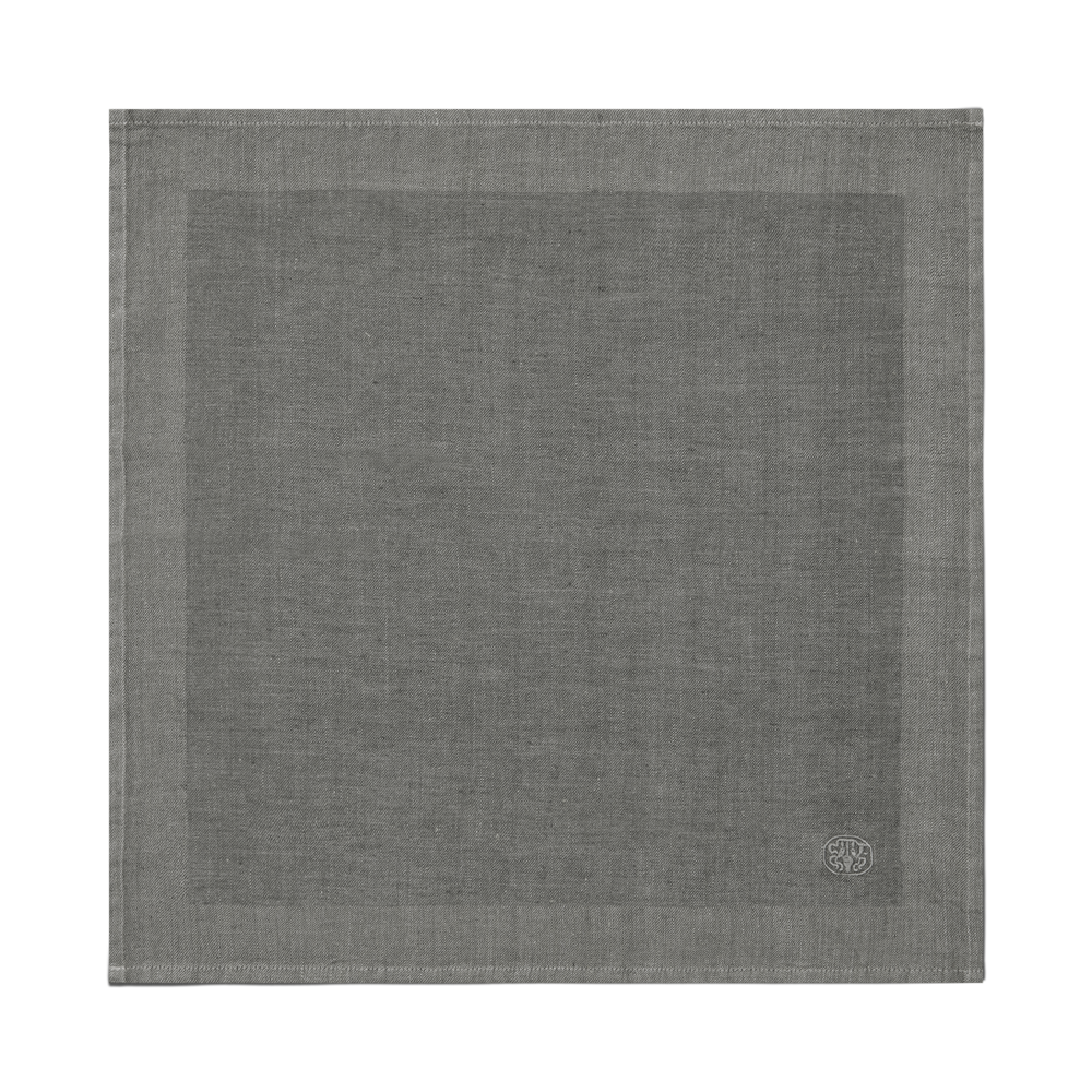 4 pcs. Linen Napkins, Dark Grey 