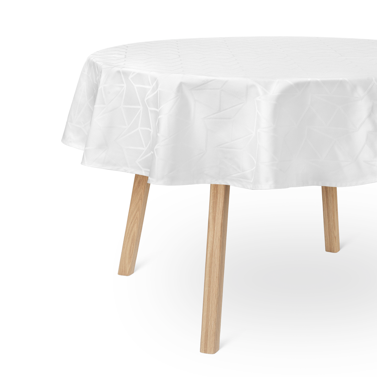 Round Damask Tablecloth