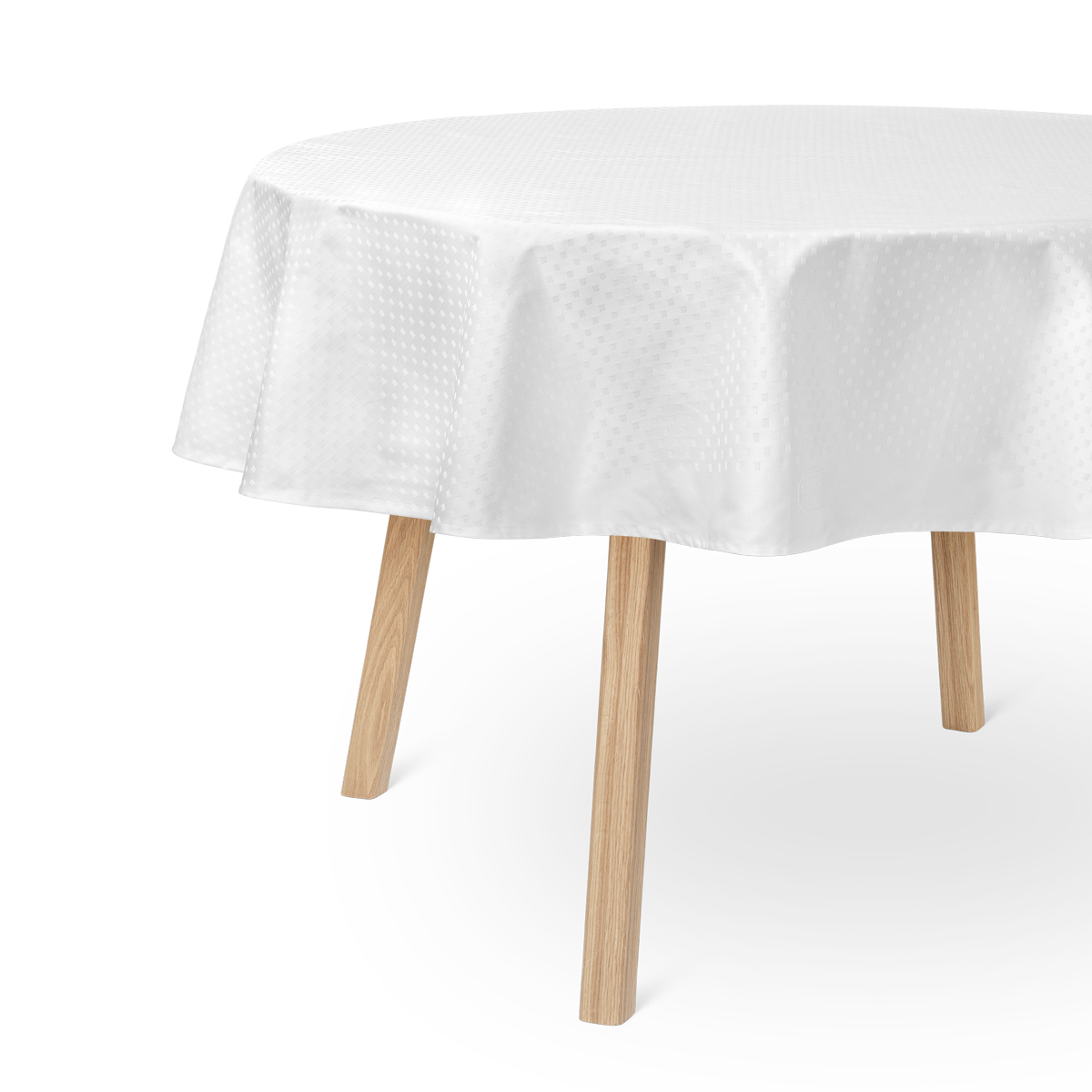 Round Damask Tablecloth